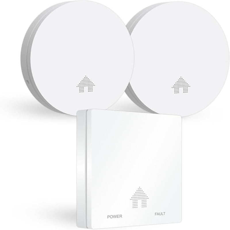 ELRO FF4610 Design-Brandschutz-Kit - 2X Ultraflacher Rauchmelder & Ultraflacher Kohlenmonoxid-Melder