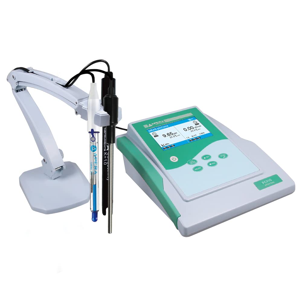 Apera Instruments PC910 pH-/Leitfähigkeits-Labor-Messgerät (pH-Messbereich 0 bis 14,00; Leitfähigkei