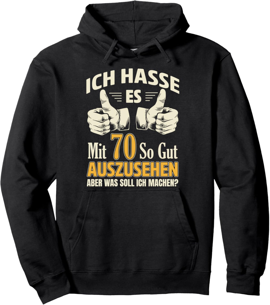 70th Birthday Man Woman 70 Years 1953 Saying Decoration Pullover Hoodie