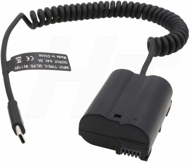 HangTon Power Bank C PD 9V 12V USB C zu EP-5B DC Koppler für Nikon D7000 D7100 D7200 D7500 D500 D610