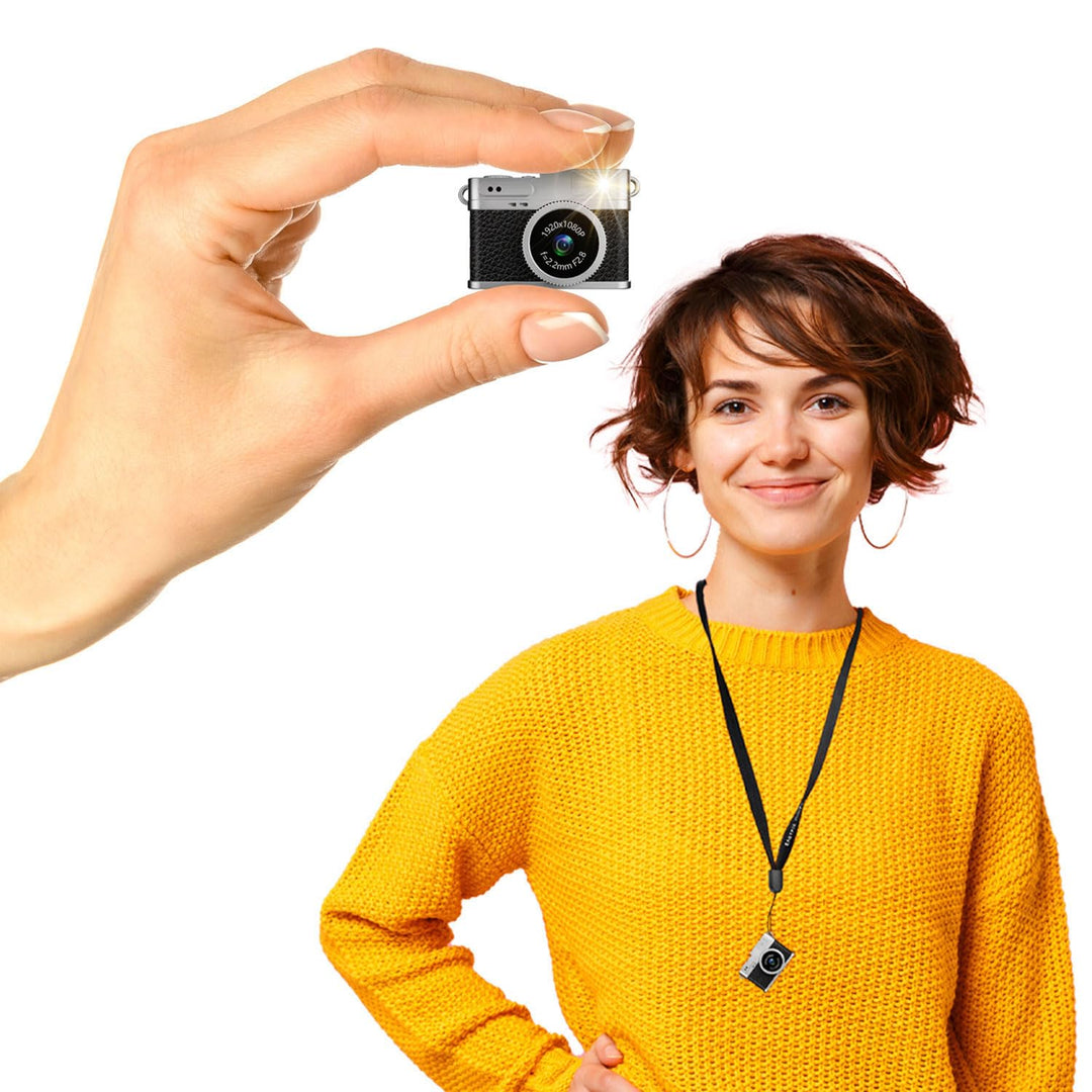 Easypix MiniPro XS1 • Echte Digitalkamera im Miniaturformat • Stylische Retro-Mini-Kamera für Fotos