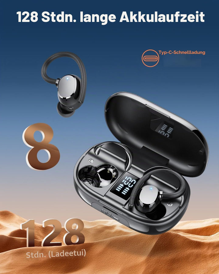 Bluetooth Kopfhörer, Kopfhörer Kabellos Bluetooth 5.4, 128 Std Spielzeit Kabellose Kopfhörer mit 4 E