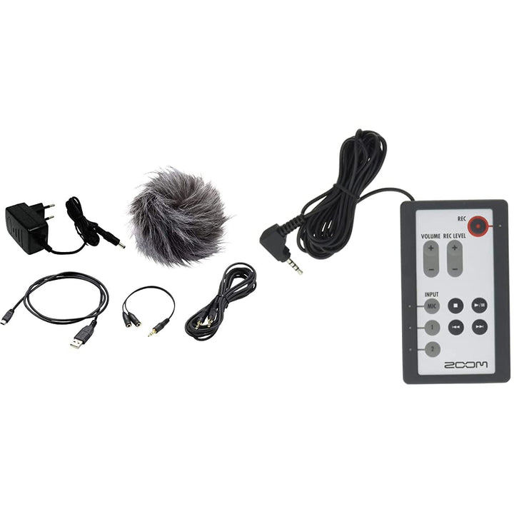 Zoom APH-4nPro Zubehoerpaket Passend fuer (Audio-Recorder) Zoom H4n & RC4 Wired Remote Control For Z