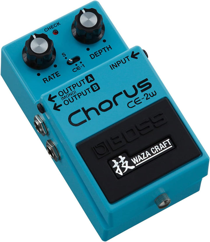 Boss CE-2W Waza Craft Stereo Chorus Effektgerät Pedal + keepdrum Klinkenkabel