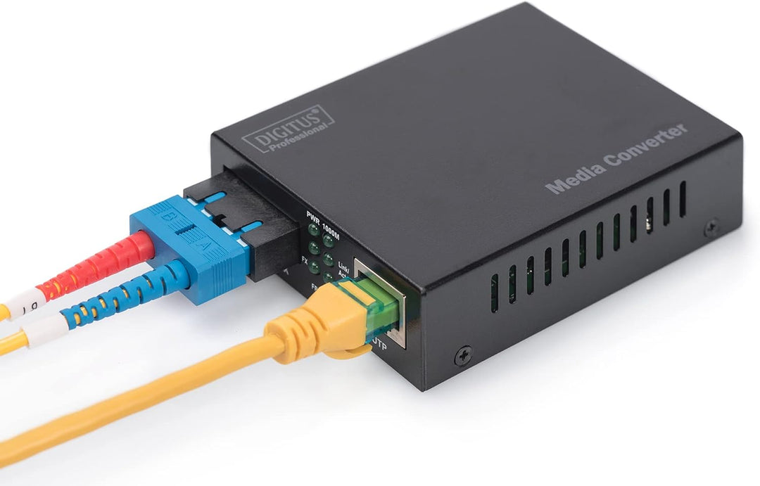 DIGITUS Medienkonverter - Multimode - Gbit Ethernet - RJ45 / SC - 850nm Wellenlänge - Bis 0.5km - Sc