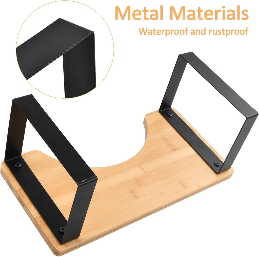 Dokeno Toiletten Hocker, Fussbank Holz, Kackhocker für Erwachsene, Anti-Rutsch Klohocker, Toiletten