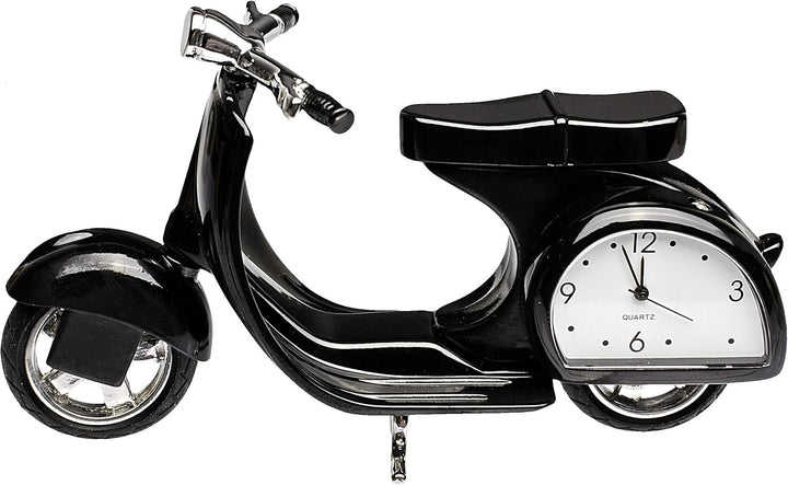 alles-meine.de GmbH kleine - Tischuhr/Miniatur - Uhr - Motorrad - Roller/Motorroller - aus Metall -