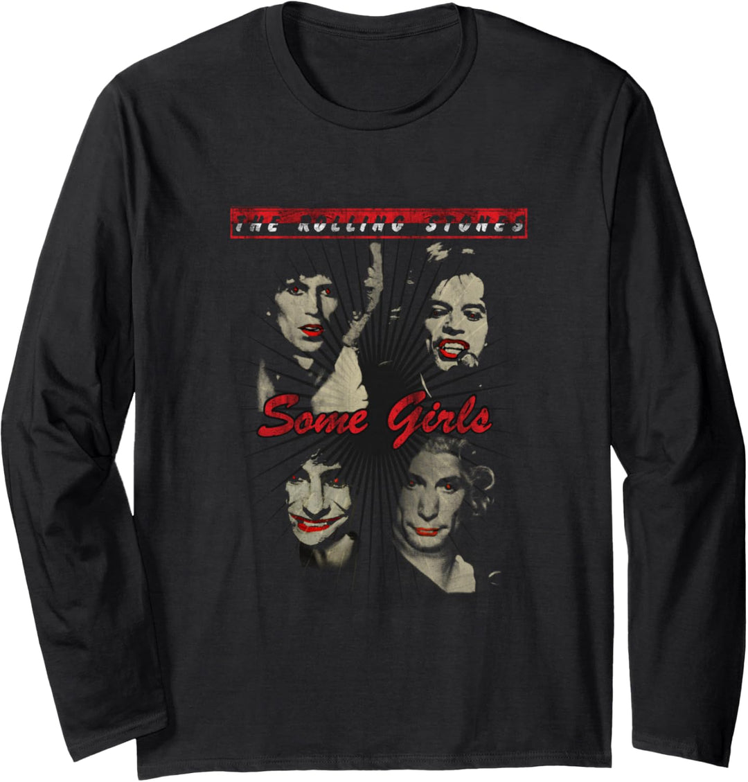 Rolling Stones Offizieller roter Lippenstift, einige Mädchen Langarmshirt
