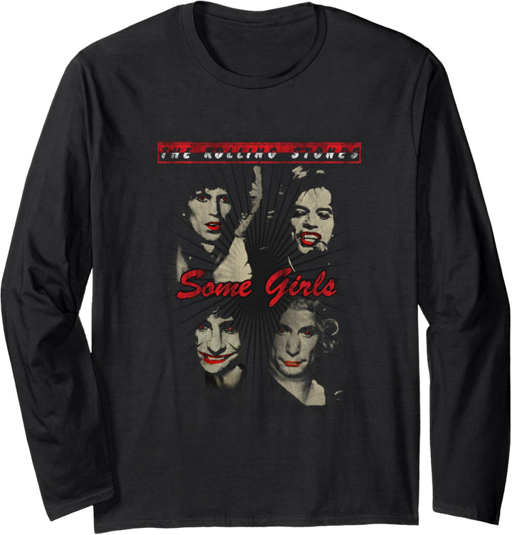 Rolling Stones Offizieller roter Lippenstift, einige Mädchen Langarmshirt