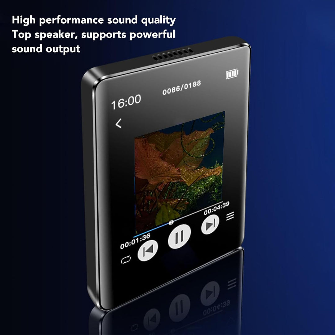 Garsent MP4 -Player, Bluetooth HD Touchscreen Music Player mit Kamera -Videobild Radio Electronic La
