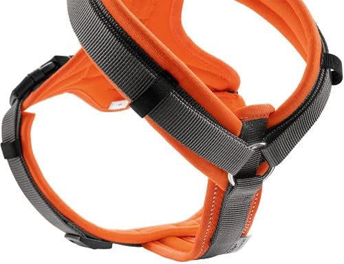 HUNTER Geschirr Maldon 34-49/XS Orange/Grau XS, Orange/Grau XS