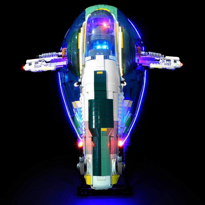 LED Lichtset kompatibel mit LEGO 75409 Jango Fetts Firespray-Raumschiff – Premium Beleuchtung für St