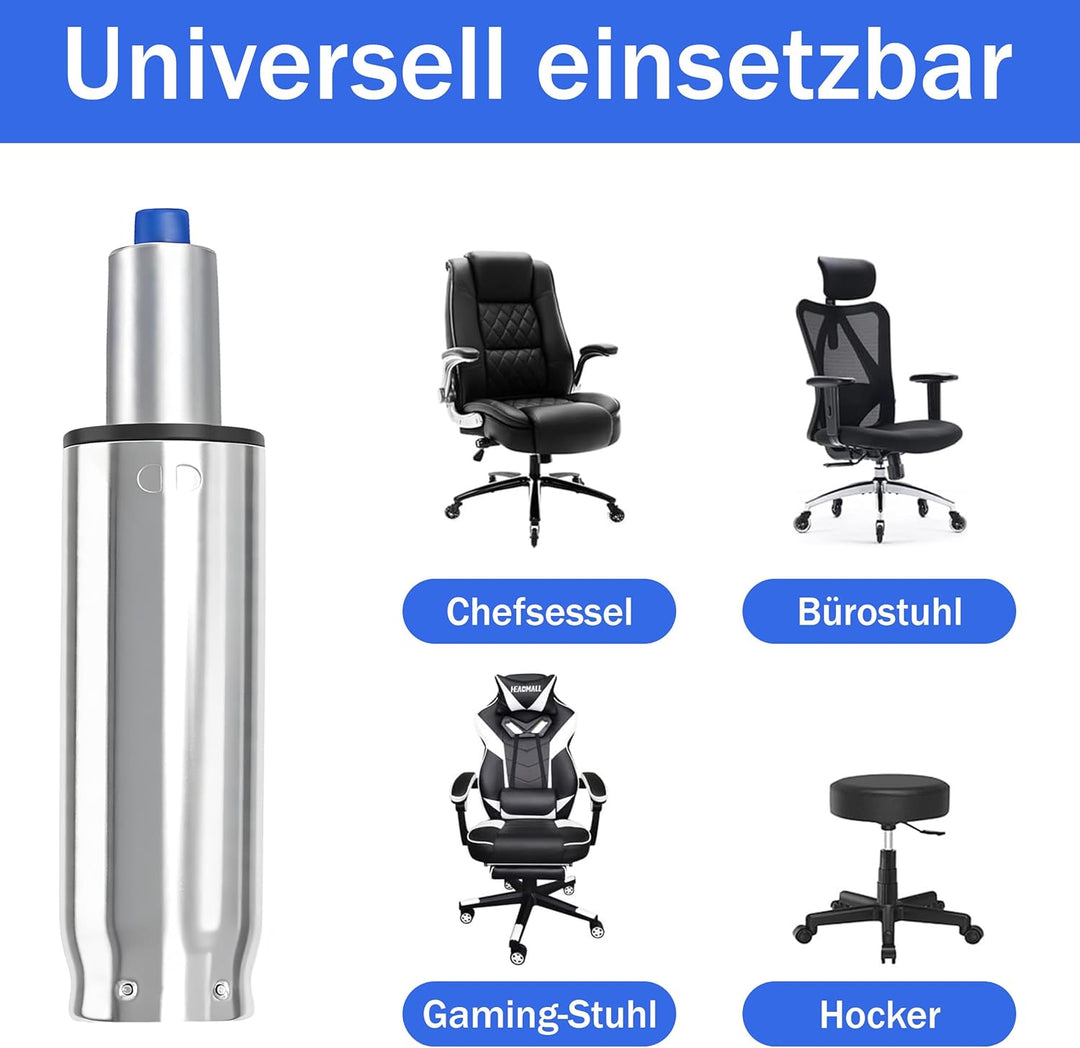 Gaslift Bürostuhl Gasfeder, Gasdruckfeder für Bürostuhl, Drehstuhl, Hocker, Barhocker 290-690mm Läng