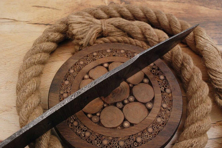 Damast Klinge Handgeschmiedete Damast Rohling Damascus blank blade 6028EA