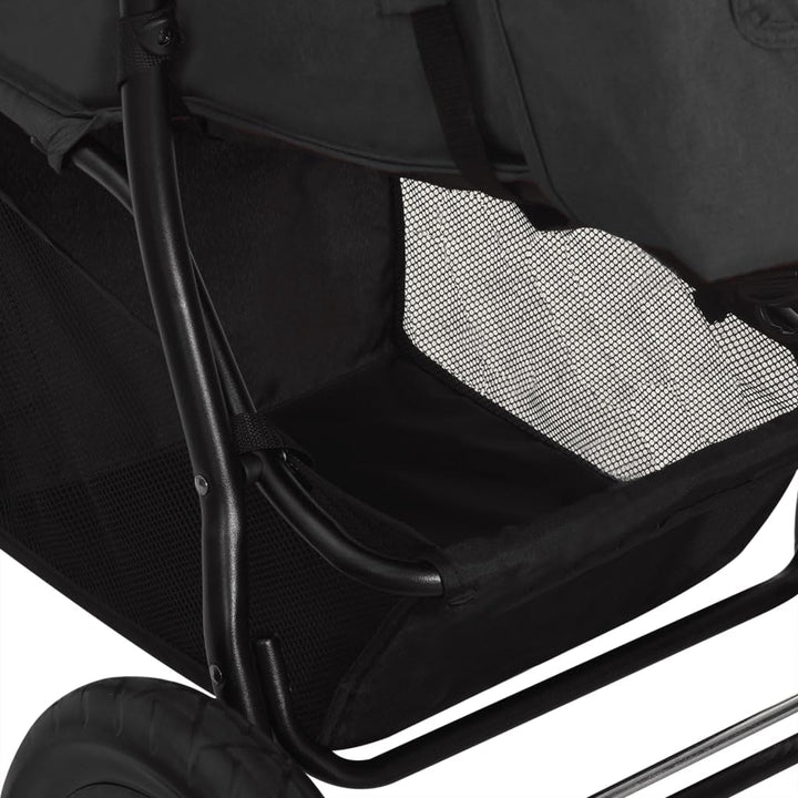 vidaXL Kinderwagen mit Verdeck Korb Einhand-Klappsystem Kinder Baby Buggy Kinderbuggy Kindersportwag