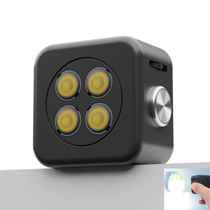 Funmount Externes Smartphone-Blitzlicht 18W mit 3W Dauerlicht · Magnetische Handy Fotolampe · Synchr