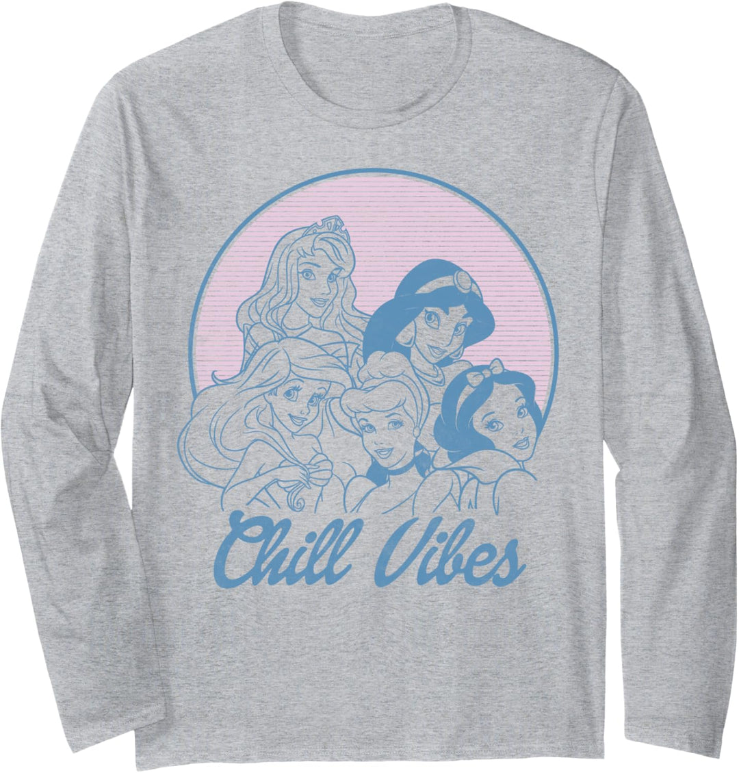 Disney Princess Retro Group Shot Chill Vibes Langarmshirt