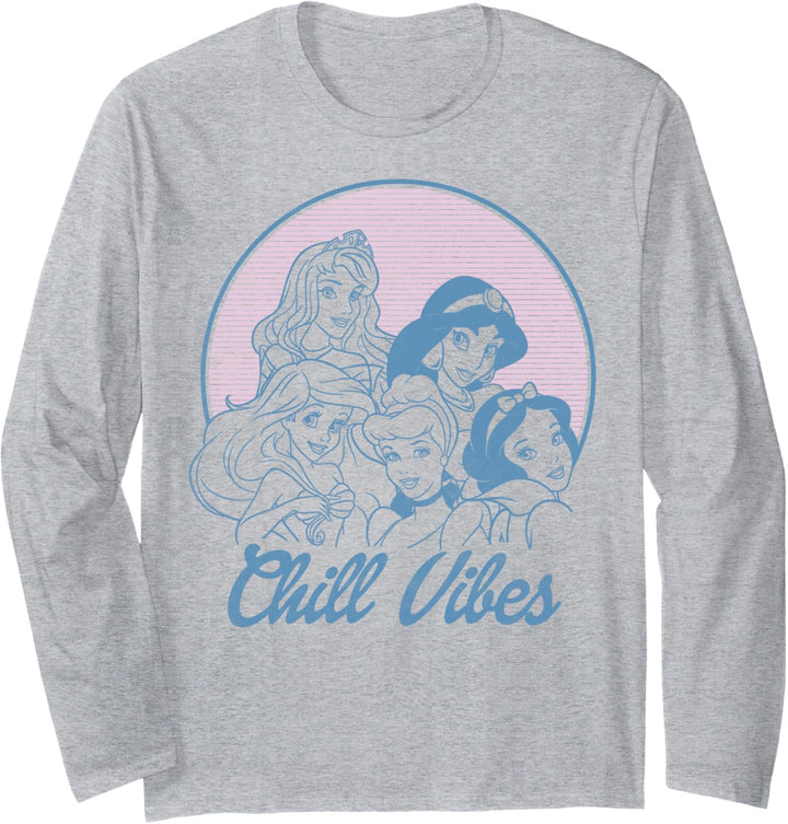 Disney Princess Retro Group Shot Chill Vibes Langarmshirt
