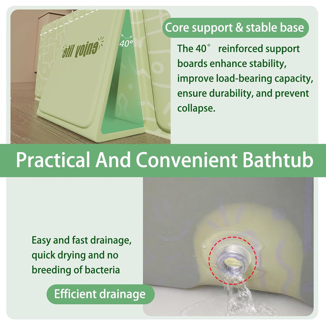 Faltbare Kinderbadewanne – Multifunktionale Badewanne für Dusche, platzsparend und tragbar, ideal fü