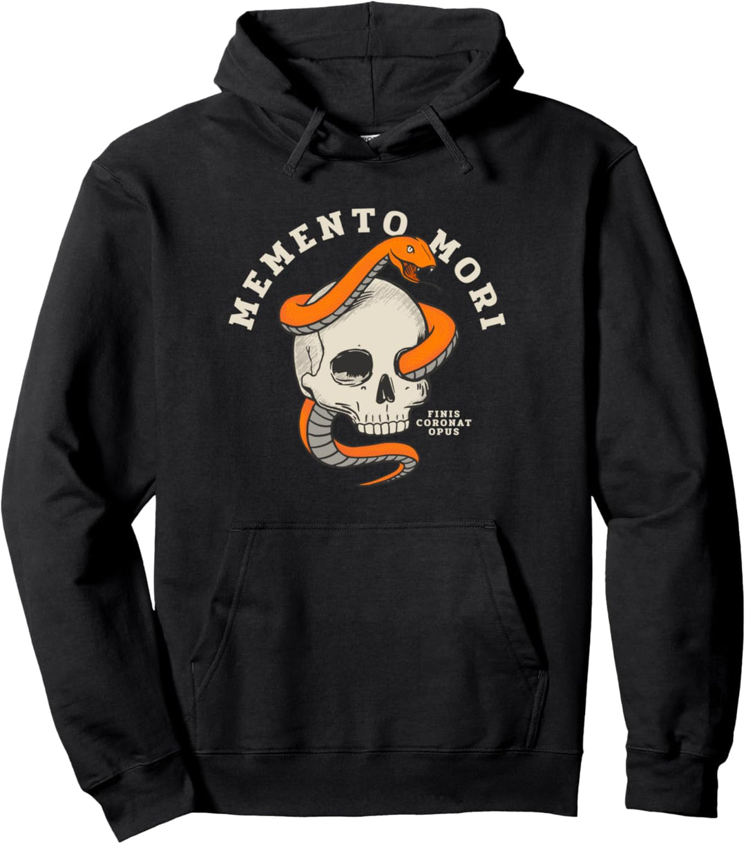 Memento Mori - Lateinisch - Gotischer Schädel Pullover Hoodie
