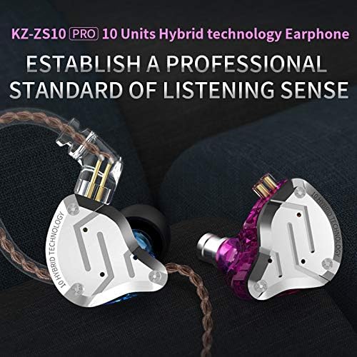 KZ ZS10 Pro 4BA + 1DD Im Ohr Kopfhörer HiFi Clear Bass Musiker Ohrhörer Kopfhörer Noise Cancelling M