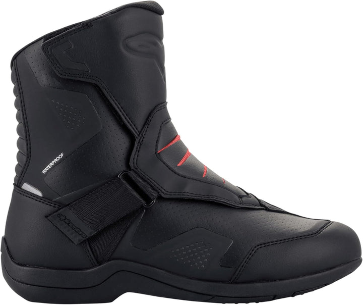 Alpinestars Ridge V2 Wasserdichte Motorradstiefel 40 EU Black Red, 40 EU Black Red