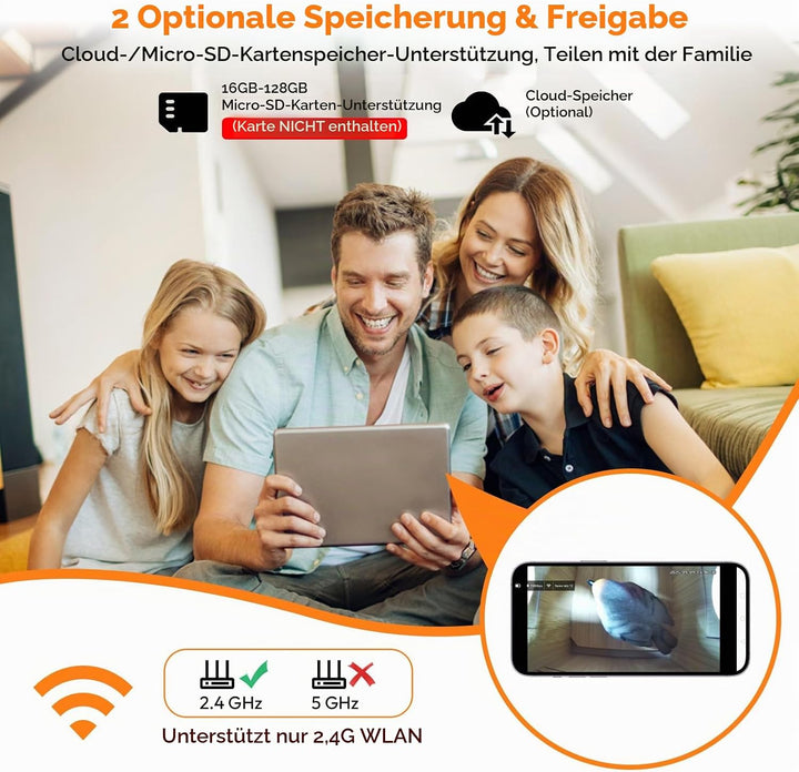Vogelhaus mit 5MP Kamera Solar WLAN, Bunte Nistkasten zum Aufhängen für Wetterfest, 2,4G WiFi &amp; App