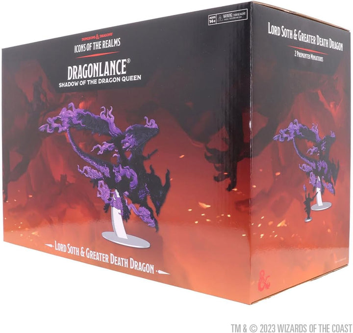 WizKids D&D Icons of The Realms Dragonlance Miniaturen vorbemalt Lord SOTH on Greater Death Dragon (