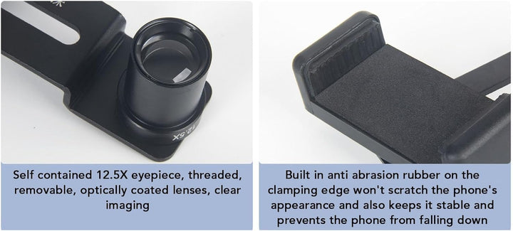 Mikroskop-Objektiv-Handy-Adapter, Mikroskop-Smartphone-Kamera-Adapterhalterung, für Mikroskop-Okular