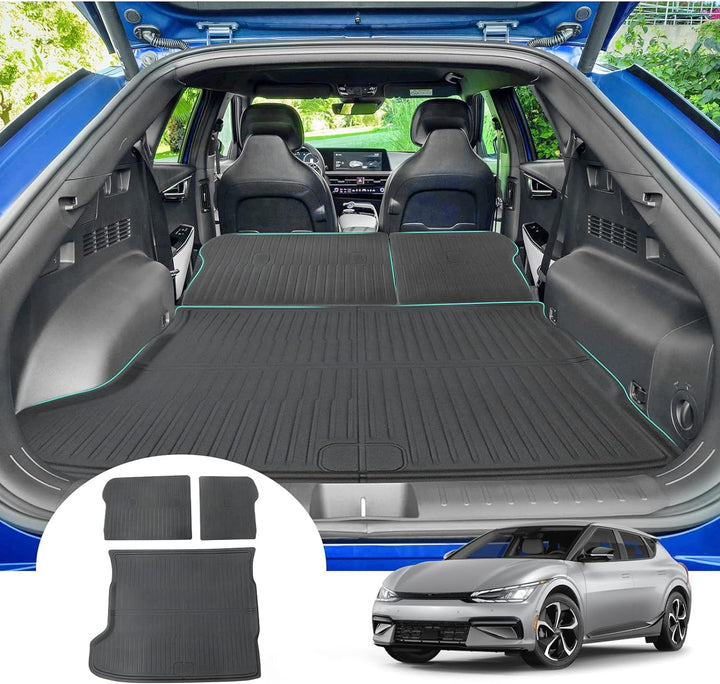 [3 Stück] GAFAT Ki-a EV6 / GT/GT Line 2021-2024 2025 Kofferraummatte, EV6 2023 Kofferraumwanne EV6 M