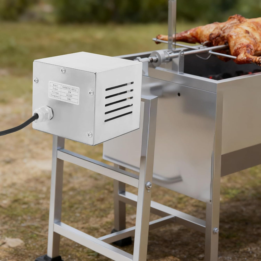 220V Edelstahl Röster Spanferkelgrillmotor | 25W Rotisserie Elektromotor Drehspiess | 2.5r/min Grill