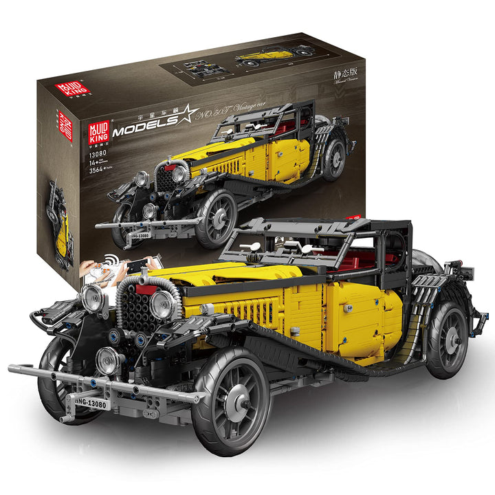 Mould King 13080 T50 Oldtimer statische Version Retro-Baustein-Montagebausatz, 3564PCS MOC Retro-Old