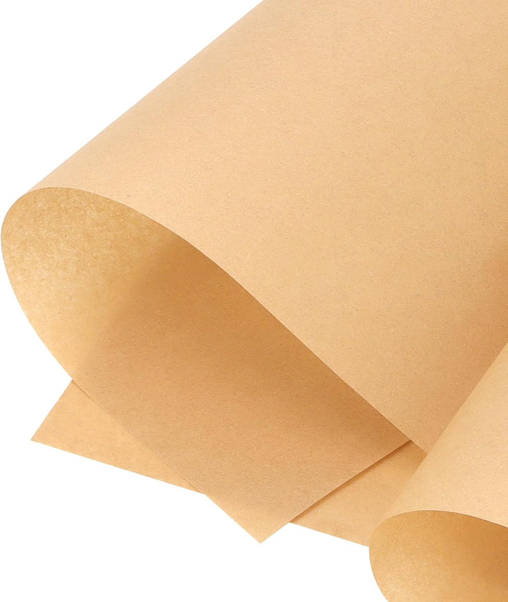 400 Blatt Backpapier Zuschnitte 30 x 20cm, Braun Pergament Papier Fettdicht Backpapier, Pergamentpap