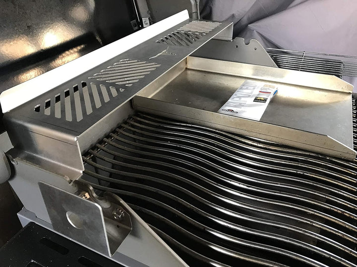 Edelstahl Plancha/Griddle-Plate/Bratplatte/Burger Platte passt für Napoleon z.B (450x330 mm Le/Lex)