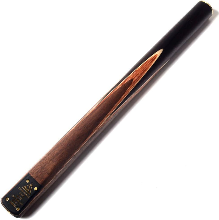 CUESOUL 57" Handcraft 3/4 Jointed Snooker Queues with Mini Butt End Extension Packed in Aluminium Kö