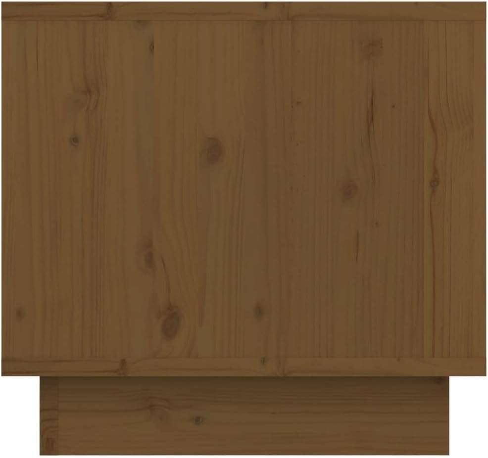 Bedside Table Nachtkonsole Beistelltisch mit Stauraum Night Stand Nachttische 2er Set Honigbraun 35x