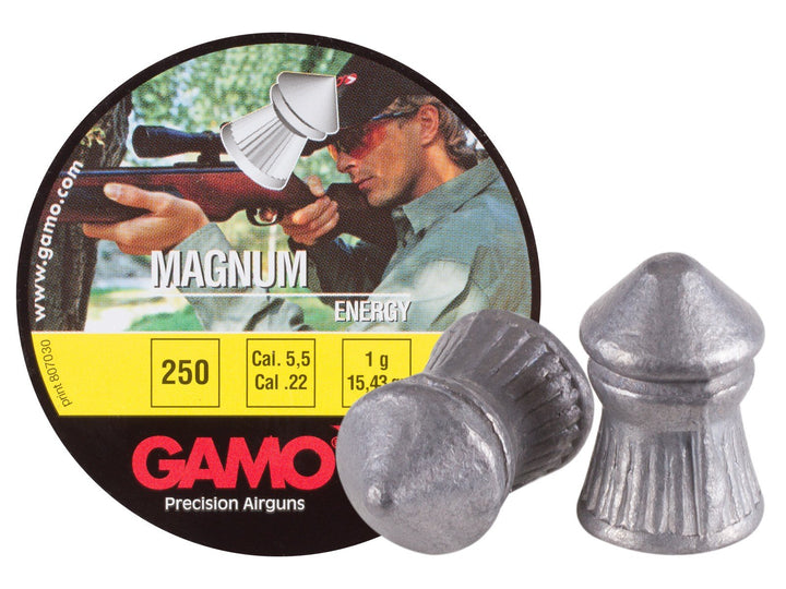 Gamo Pellets Magnum Spire Point Dbl Ring .22 Cal.