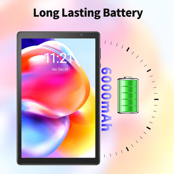 PRITOM 10 inch Android 12 Tablet,2GB RAM, 32GB ROM, 6000Mah, Expand to 512GB, 6000Mah, Quad Core Pro