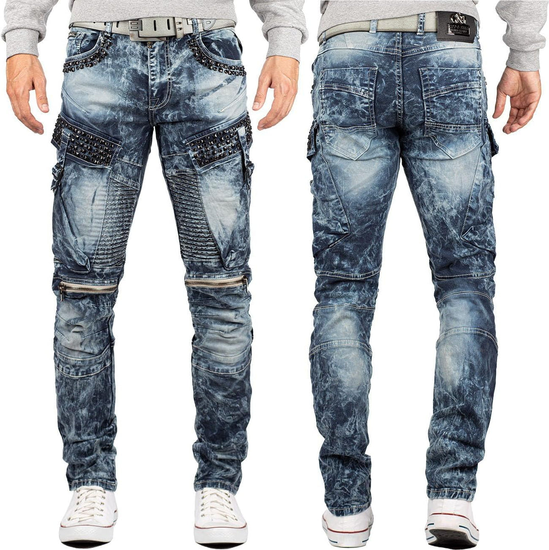 Cipo & Baxx Herren Jeans – Stylische Denim-Mode mit einzigartigem Design, Slim-Fit & Regular-Fit, Bi