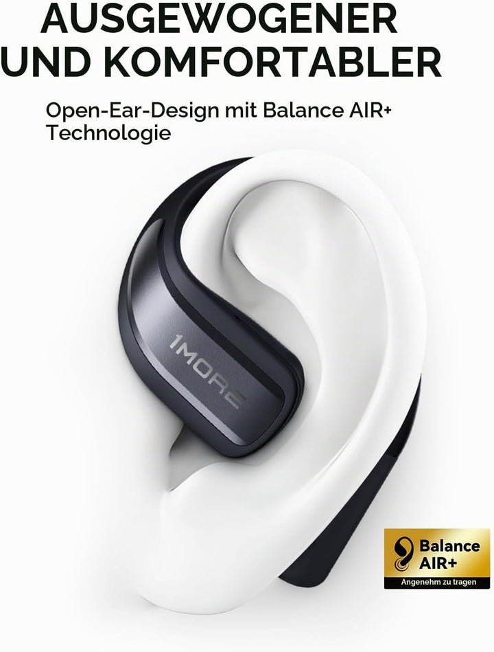 1MORE S70 Open Ear Kopfhörer Bluetooth 5.3, Kabellose Ohrhörer mit 4 Mikrofon, Bass Mehr+, 40H Akku,