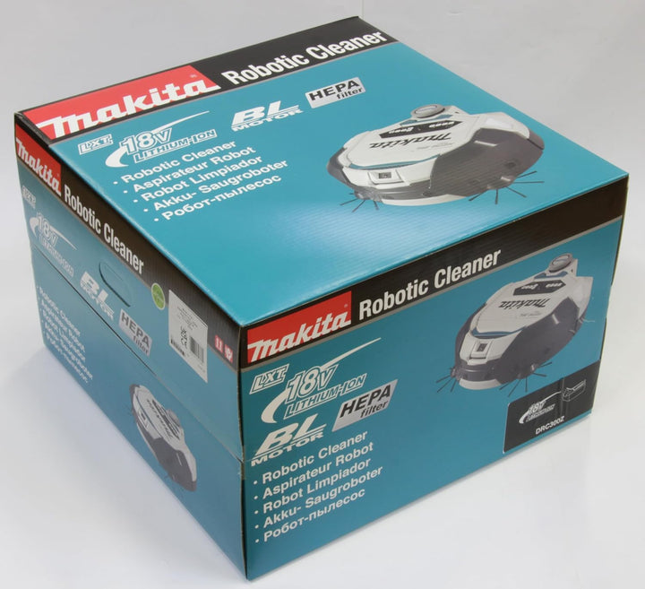 Makita DRC300Z Saugroboter 18V (ohne Akku und Ladegerät), Weiss/Schwarz
