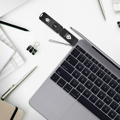 Thetis Fido U2F Sicherheitsschlüssel mit Typ-C-Adapter Zwei-Faktor-Authentifizierung Extra Schutz un