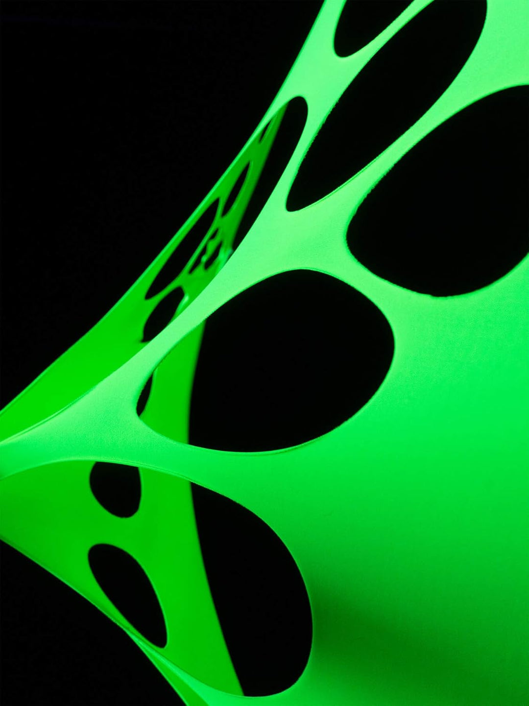 PSYWORK Schwarzlicht Segel Spandex | PSY Suzy Triangle | Gelb | 1,5 x 2m | UV-aktiv | Leuchtend | Wa