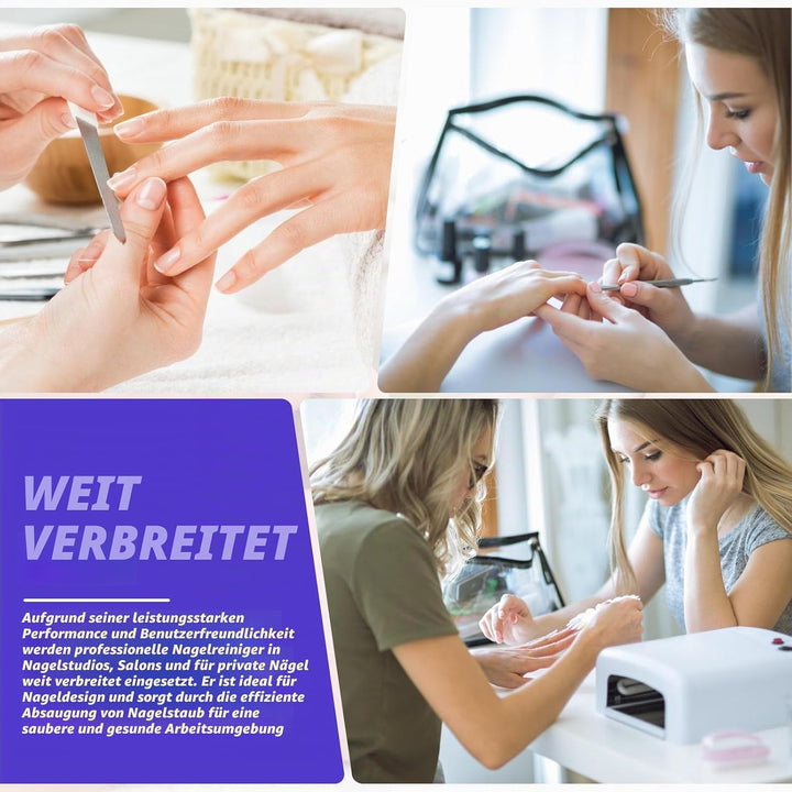 Professionelle Nagelstaubsauger: 40w Staubabsaugung für Nägel mit 2 Staubsammelbeutel, Professionell