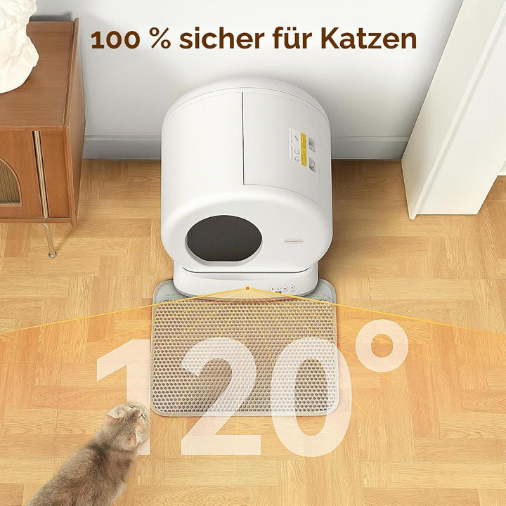 MeoWant Selbstreinigende Katzentoilette Grosses mit App-Steuerung | Automatisches Katzenklo mit Inte