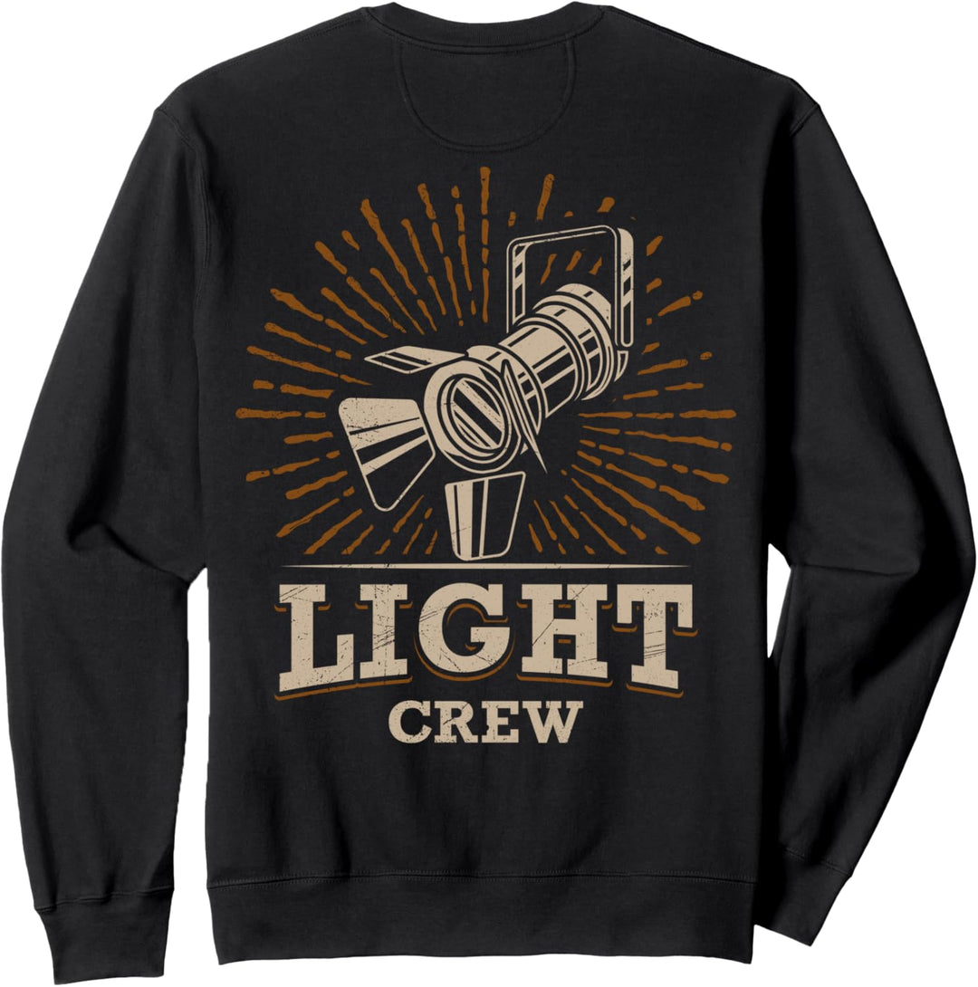 Lichttechnik LIGHT CREW Lichttechniker Veranstaltungstechnik Sweatshirt