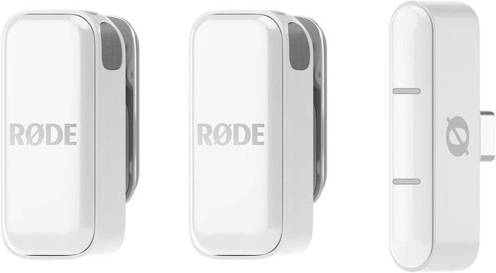 Rode Wireless Micro Drahtloses Mikrofon-System USB-C Weiss mit keepdrum Netzteil Wireless Micro USB-