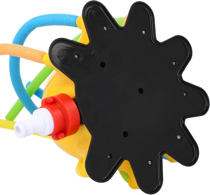 com-four® Wassersprinkler für Kinder - Oktopus Sprinkler für grossen Wasserspass im Garten - bunter