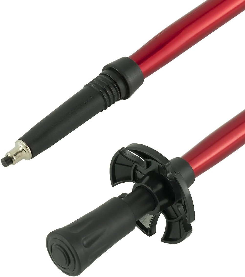 MidGard Teleskop Nordic Walking Stöcke, 50-110 cm höhenverstellbar, Antischock Dämpfung, Wanderstöck