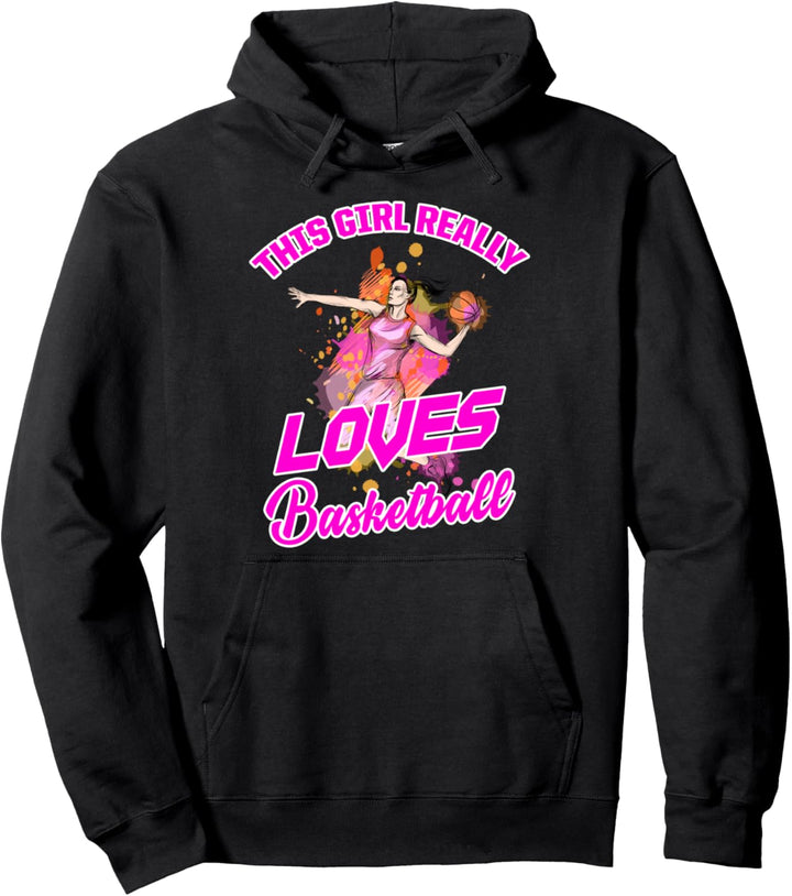 Damen Basketball wirklich mögen Geschenk Basketballer Pullover Hoodie